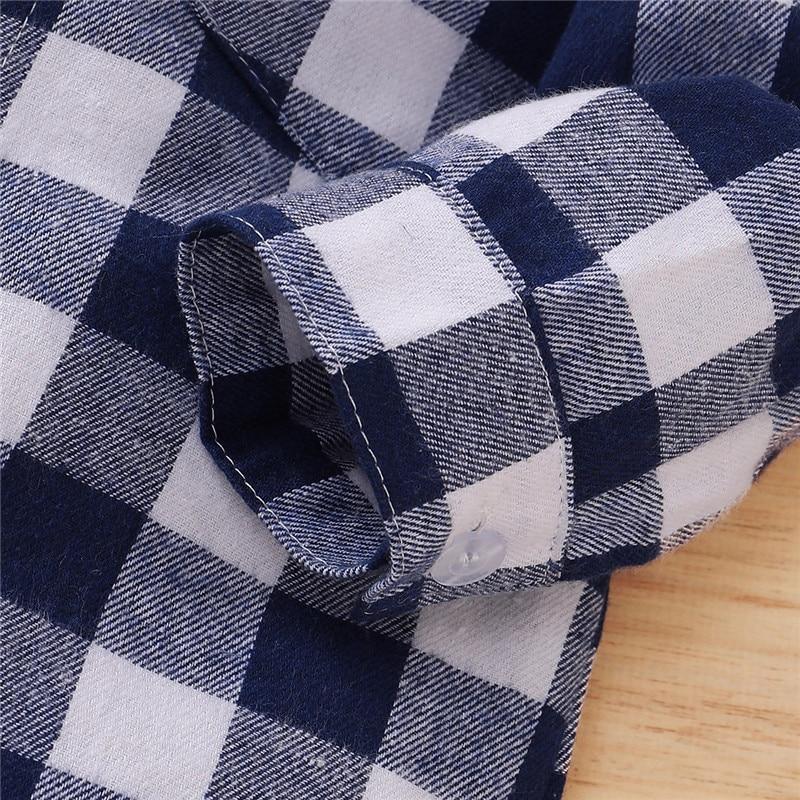 Barboteuse classique en coton à col écossais pour nouveau-nés, style rétro moderne et élégant, pour bébés garçons et filles, printemps-automne