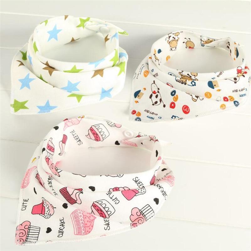 Bavoirs bébé Triangle Coton Dessin Animé Enfant Bandana Bavoirs Baveux Nouveau-né Bavette Tissu Absorbant Pour Bébé et Enfants