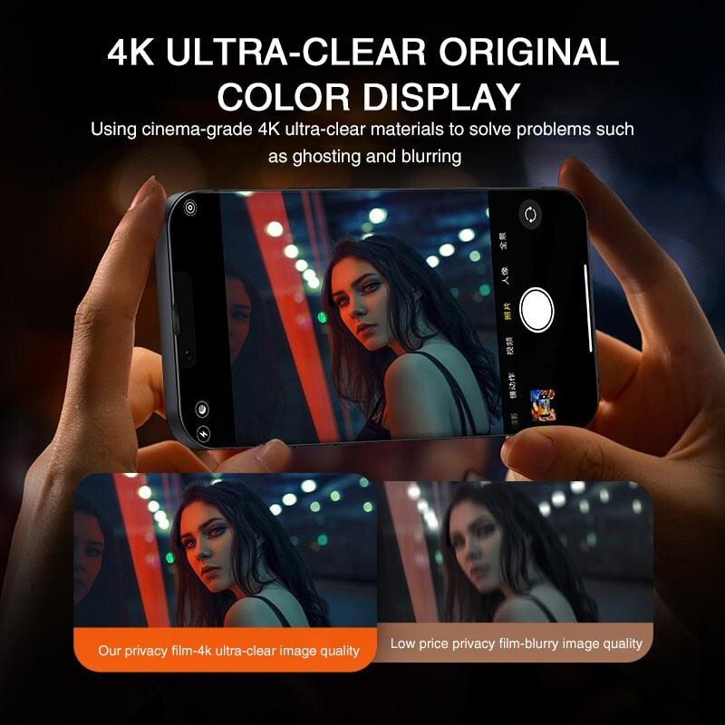 Protection d'écran anti-espion pleine couverture pour iPhone 11 12 13 PRO MAX Verre de confidentialité pour iPhone 14 Pro 8 Plus XS Max XR Verre trempé anti-espion Protecteur d'écran de confidentialité pour iPhone