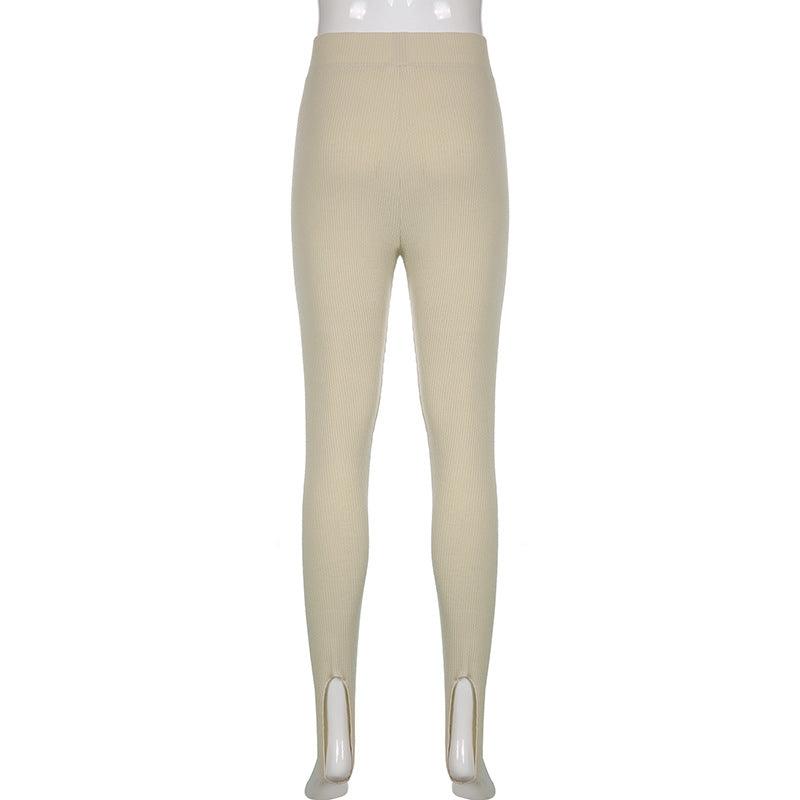 Pantalon élégant en coton taille haute pour le fitness, décontracté printemps, nouveau legging moulant pour femme, legging de fitness sans couture pour femme, legging push-up sans couture, pantalon d'entraînement respirant.