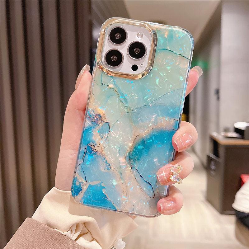 Motif marbre mince antichoc de protection souple pour filles femmes mignon étui coque pour iPhone 13 Pro Max étui de téléphone marbre pailleté pour iPhone 12 11 Pro Max XS Max XR coque antichoc