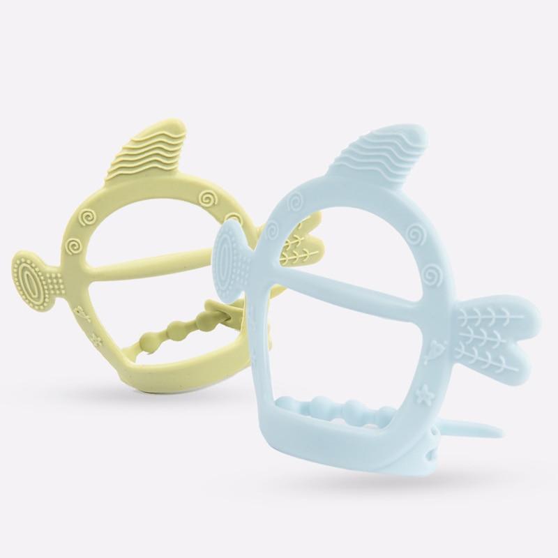 Gants de dentition en silicone pour bébé, sucette de soins dentaires pour nouveau-né, jouets de dentition durables pour enfants suçant les doigts, anneau de dentition pour le pouce