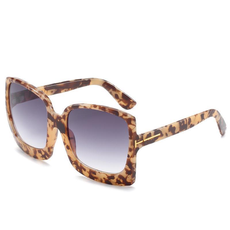 Mode Surdimensionnée Femme Carrée Grande Monture Gradient Femme et Dame Lunettes de Soleil Marque Designer avec Protection UV400 gafas de sol mujer
