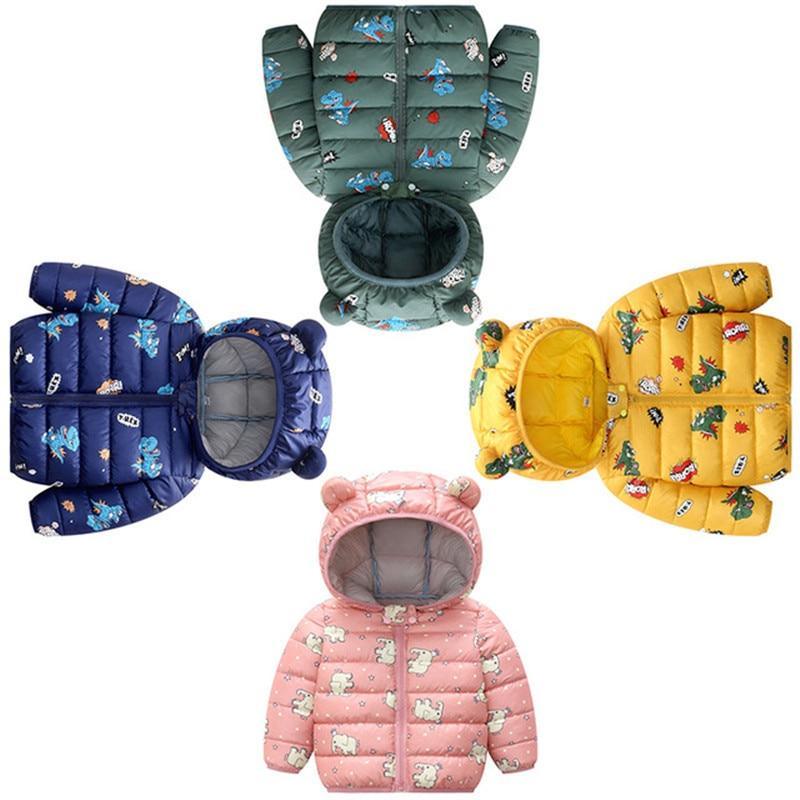 Vestes d'hiver pour bébés filles pour enfants, vêtements d'extérieur à capuche pour nourrissons au design moderne pour filles et garçons printemps automne