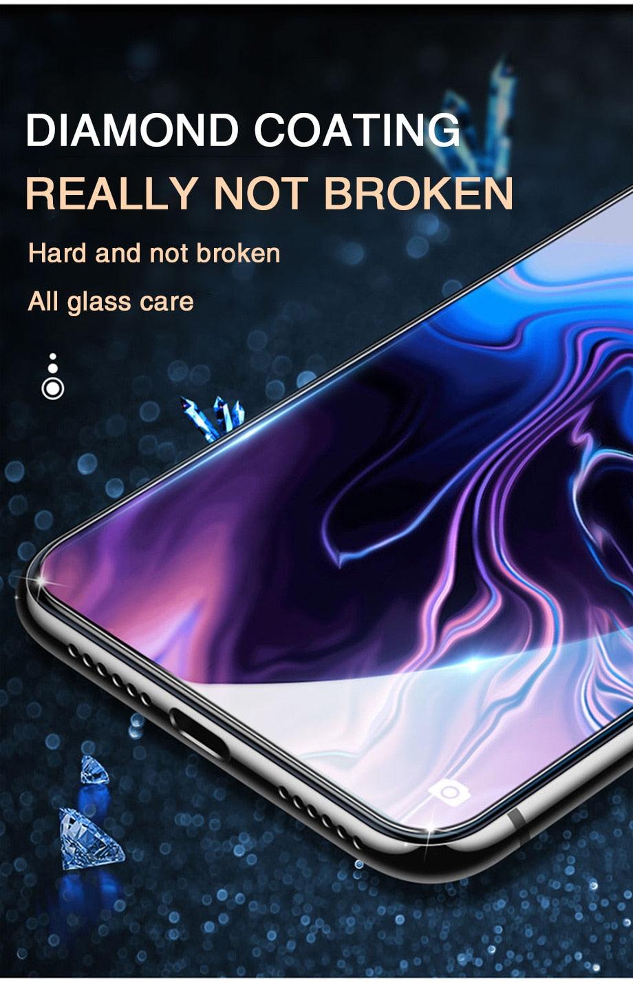 Verre de protection intégral 60D pour iPhone 12 11 13 14 Pro Max XR Film de protection d'écran en verre trempé pour iPhone 11 12 13 14
