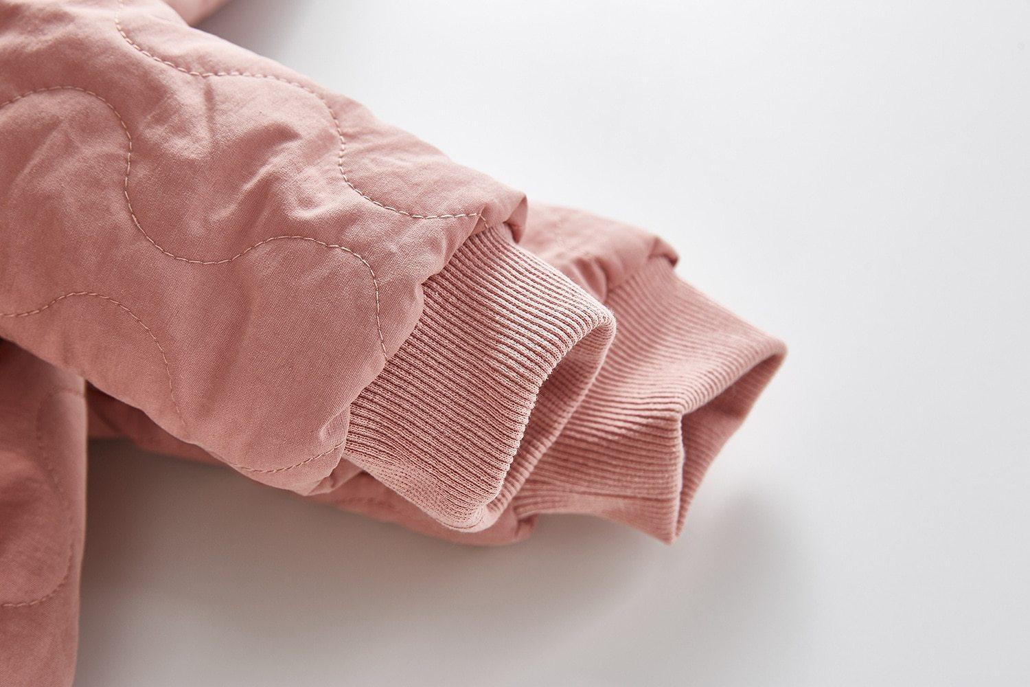 Combinaison-veste moderne et élégante en peluche épaisse de coton pour bébé garçon et fille