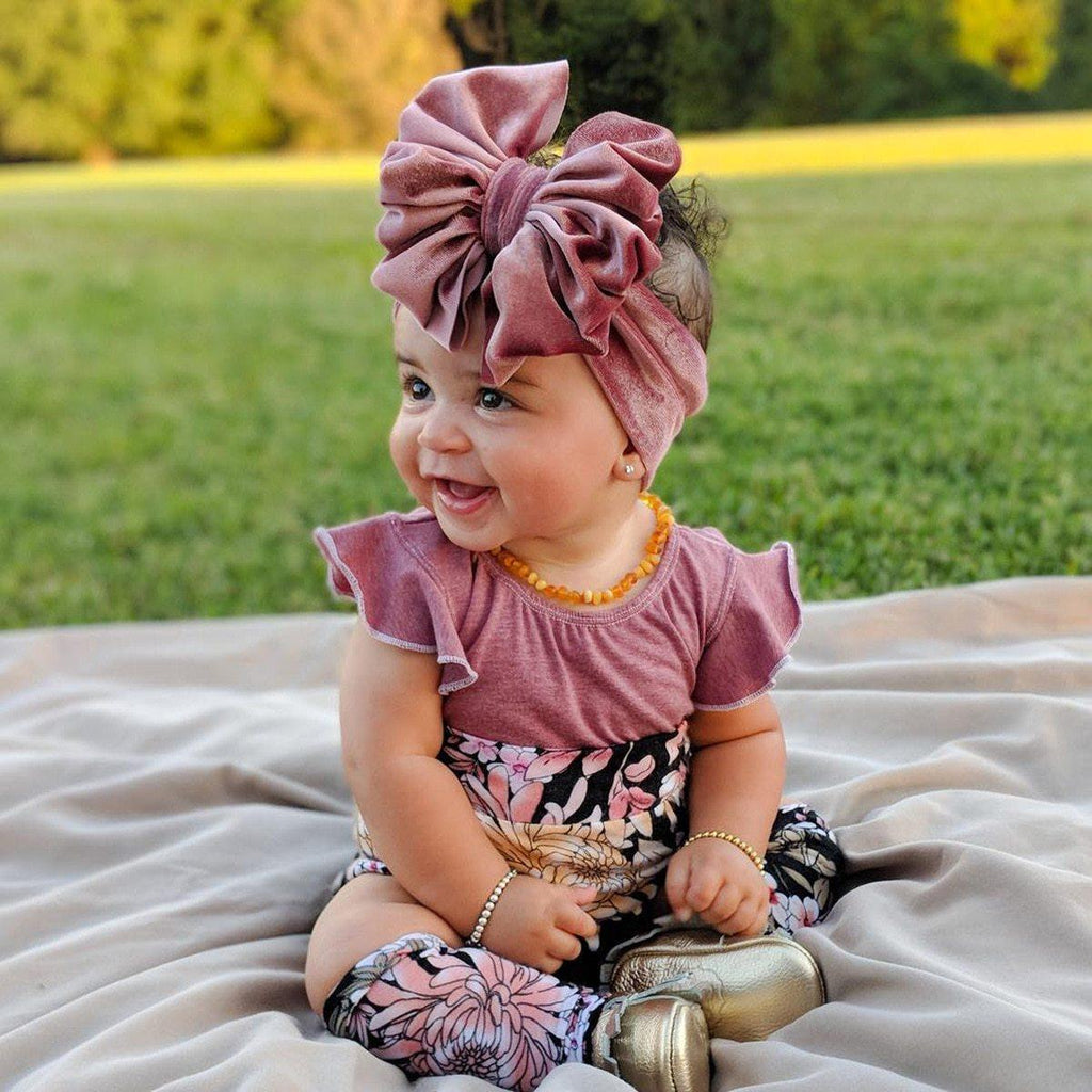 Nouveau grand bandeau de bébé avec nœud, bandeau en velours doux pour filles, accessoires de cheveux, nœuds solides désordonnés, bandeaux pour tout-petits, foulards pour bébé, turban grand nœud pour filles