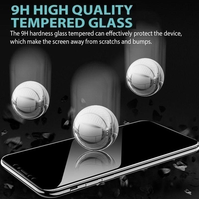 Lot de 3 Films de Protection Anti-Espion en Verre Trempé pour IPhone 11 12 13 14 Pro Max 12 Mini X XS XR 6 6S 7 8 Plus Protection d'Écran Confidentiel Anti-Espion HD en Verre Trempé Incassable Antichoc