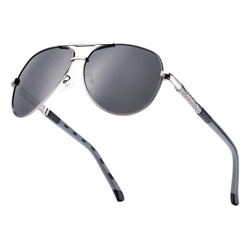 Lunettes de soleil rétro vintage élégantes de luxe pour hommes, de haute qualité, polarisées, de pilote aviateur, rétro classiques, avec protection UV400