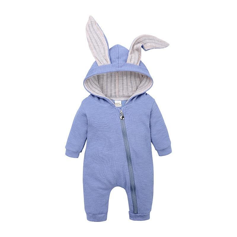 Combinaison bébé Dinosaure et Lapin avec Fermeture Éclair Vêtements Nouveaux-nés Grenouillère Bébés Filles et Garçons Déguisement Enfant Combinaison