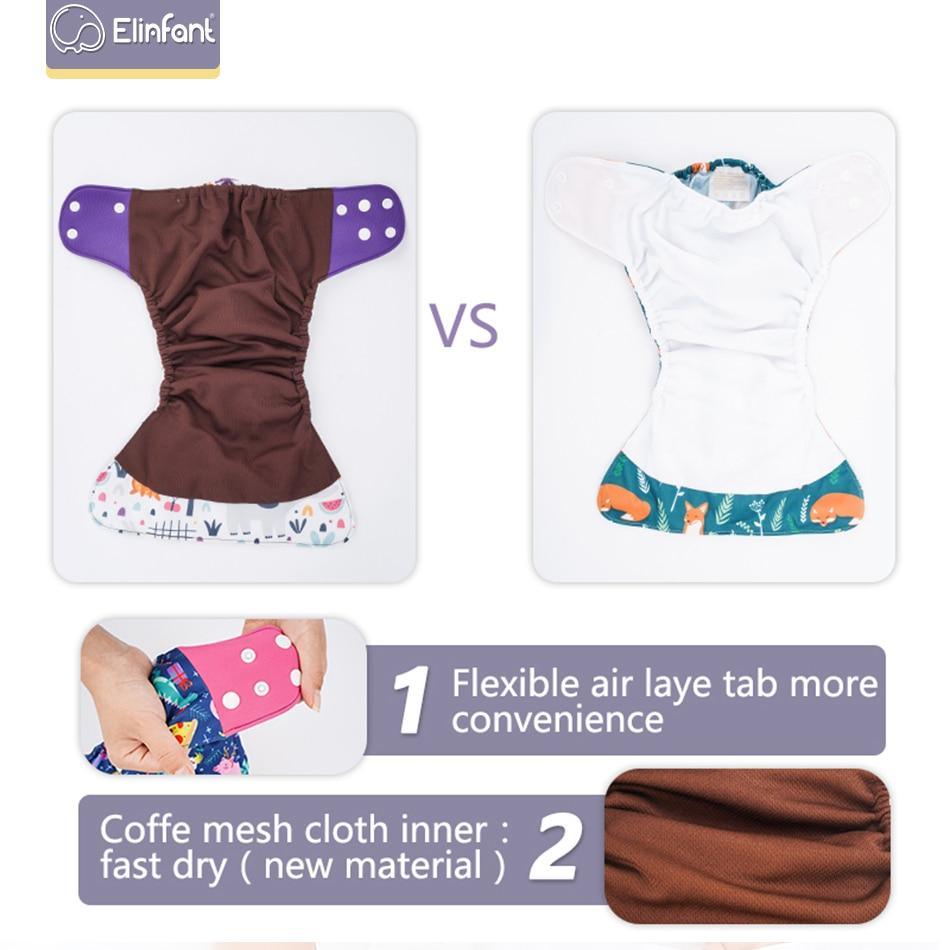 Couche écologique réglable réutilisable en fibre de café, pochette pour couches, adaptée aux bébés et aux enfants, culottes imperméables au design moderne