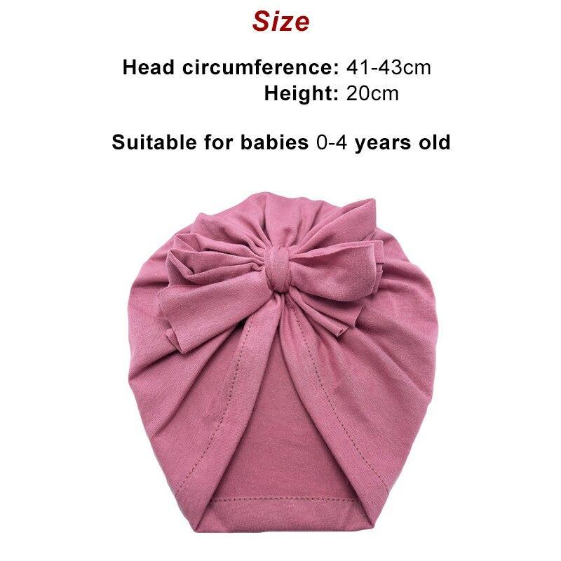 Bandeau de luxe moderne pour bébé avec nœud imprimé en coton extensible, turban, bandeau pour bébé, bonnet, pour bébés et enfants