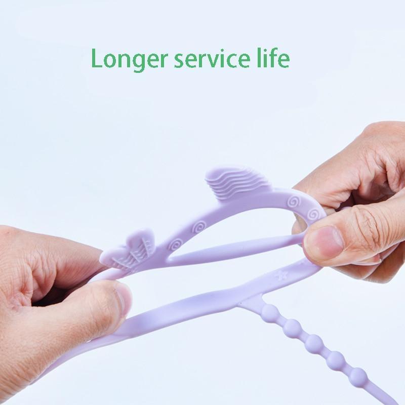 Gants de dentition en silicone pour bébé, sucette de soins dentaires pour nouveau-né, jouets de dentition durables pour enfants suçant les doigts, anneau de dentition pour le pouce