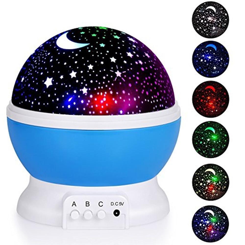 Lampe de projection LED ciel étoilé pour chambre de bébé et d'enfant, lumière intéressante, lampe moderne