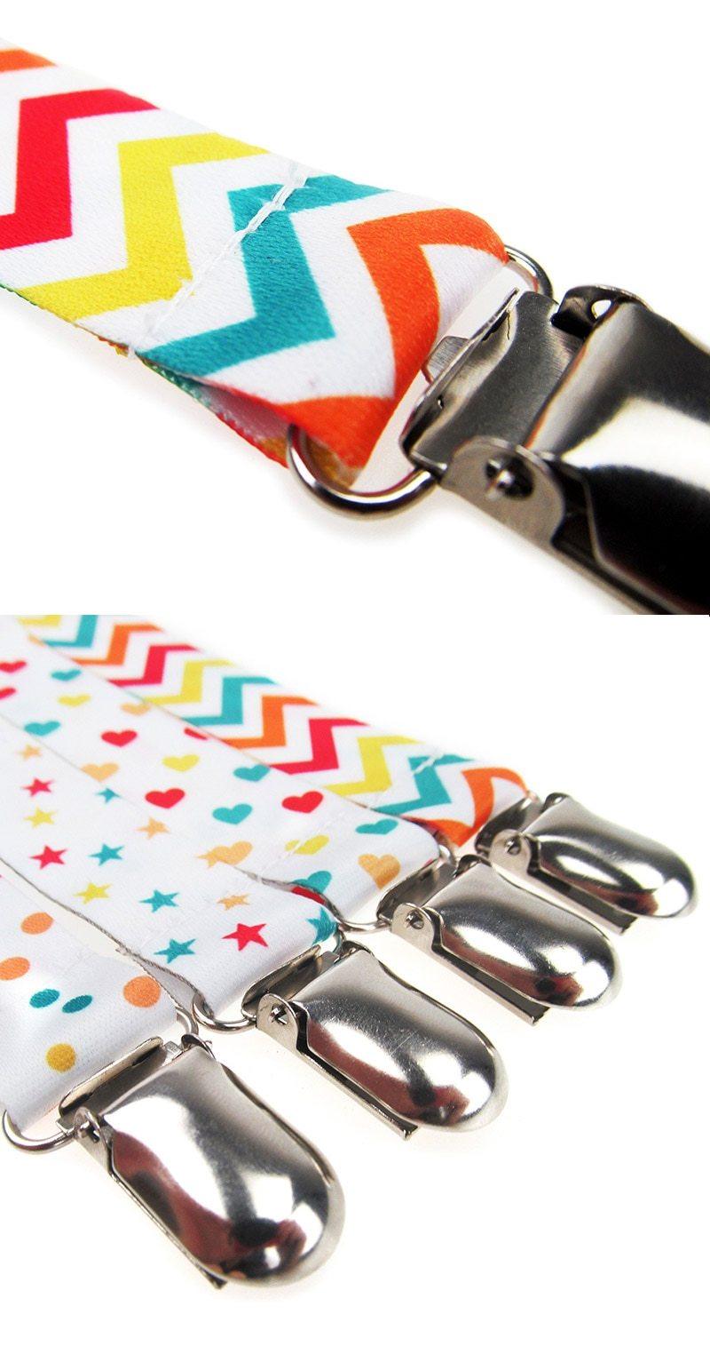 Lot de 4 attaches-sucettes pour bébés, anneaux de dentition, attache-tétine pour bébés et jeunes enfants