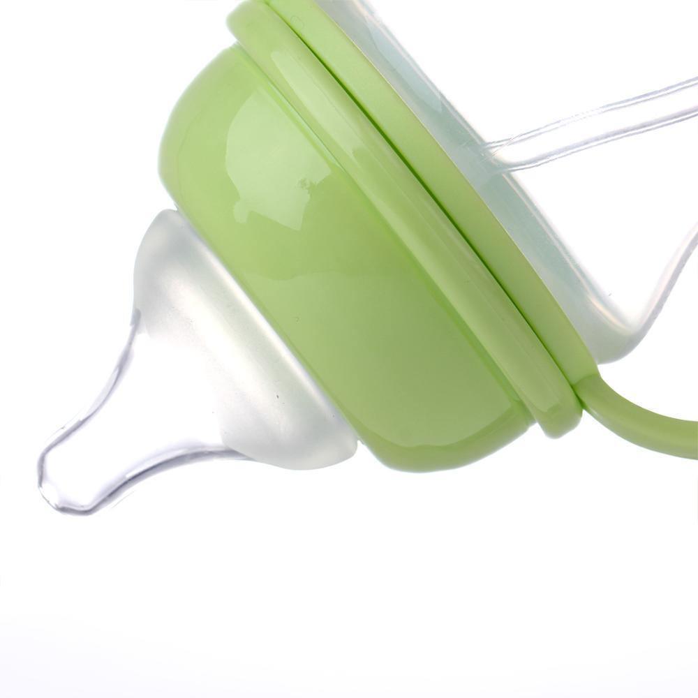 Biberon dessin animé animal nouveau-né biberon d'apprentissage tasse anti-colique biberon portable à gribouillis pour enfants