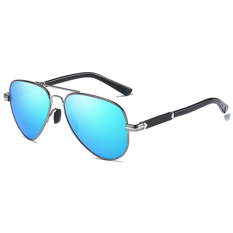 Lunettes de Soleil Aviateur Luxe pour Homme Polarisées Style Pilote Accessoires Homme Conduite Pêche Randonnée Protection UV400
