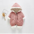 Combinaison-veste moderne et élégante en peluche épaisse de coton pour bébé garçon et fille