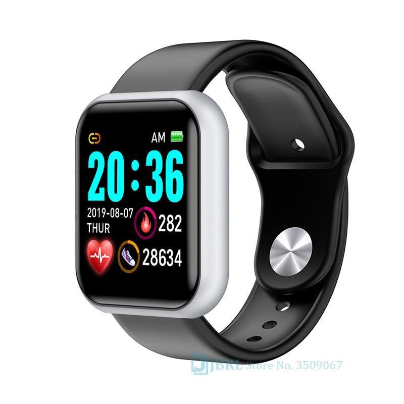 Montre intelligente de luxe, NOUVEAU style, en acier inoxydable, pour femmes et hommes, électronique, sport, bracelet, pour Android IOS, montre connectée carrée