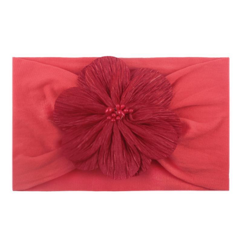 Bandeau en mousseline fait à la main, coloré, avec fleur, pour nouveau-né, bébé et enfant en bas âge, ruban élastique, coiffe pour bébé, bandeau pour cheveux d'enfant, nœud papillon pour fille