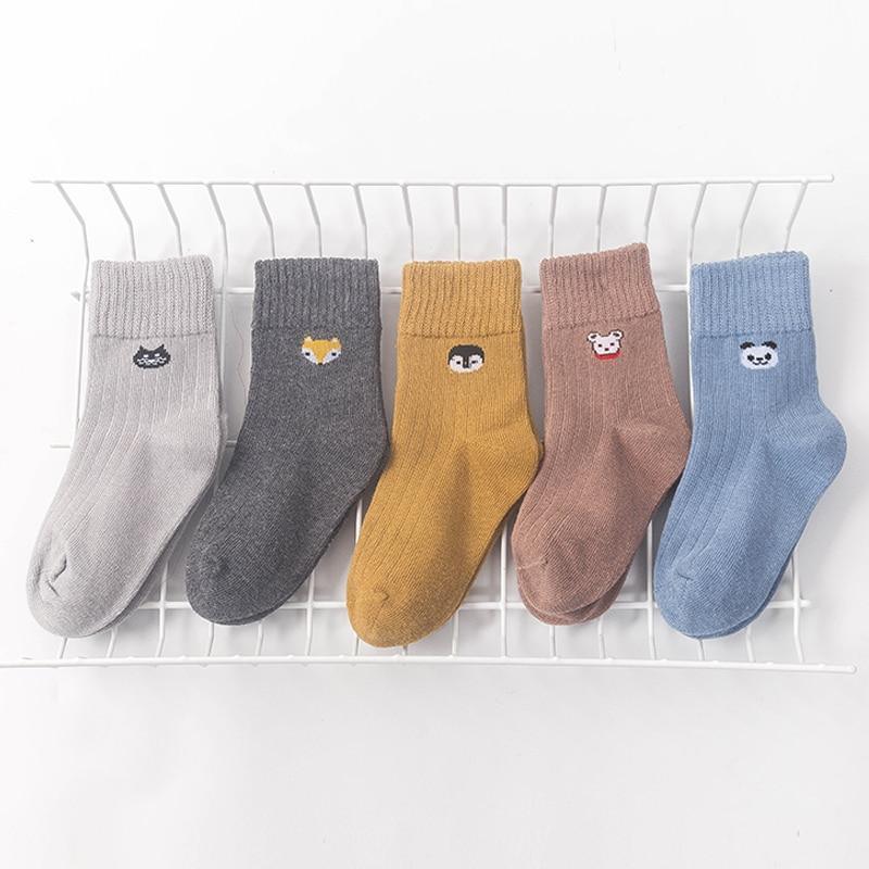 5 paires de chaussettes décontractées en coton à mailles mignonnes pour nouveau-nés, garçons et filles, durables et confortables