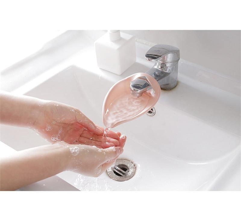 Jouets de bain en silicone pour bébé, prolongateur de robinet pour enfants, prolongateur de lavage des mains pour enfants, robinet d'évier de salle de bain en caoutchouc, prolongateur d'évier de robinet d'eau