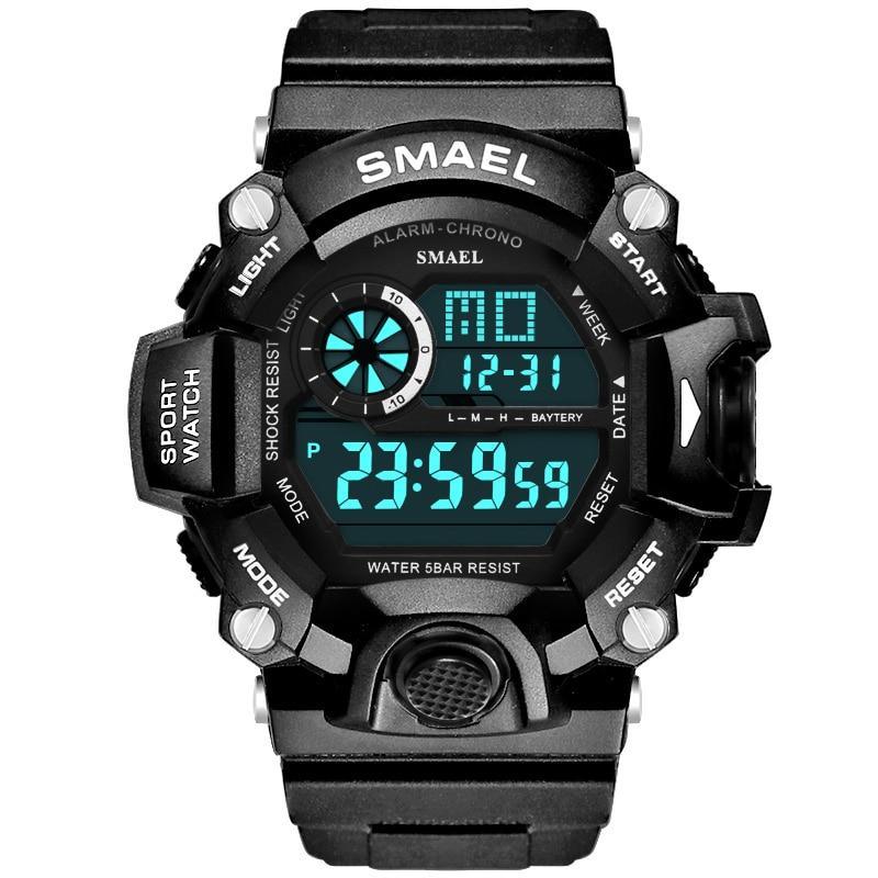 Montres numériques de sport étanches 50 m pour hommes avec date automatique relogio masculino Montre unisexe de sport militaire de l'armée