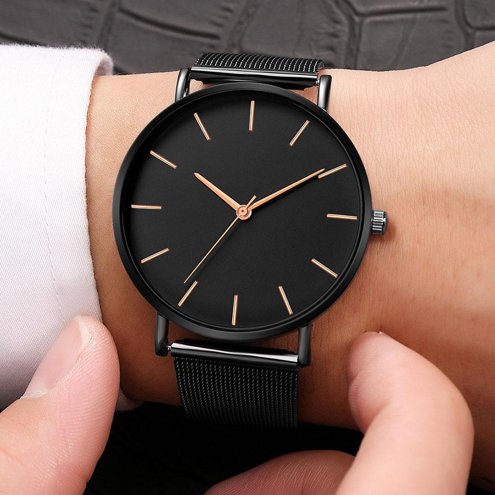 STEVVEX Montre Femme Or Rose  Style Bracelet Maille Ultra-Fin Mode Luxe Montres-Bracelets pour Femmes et Filles