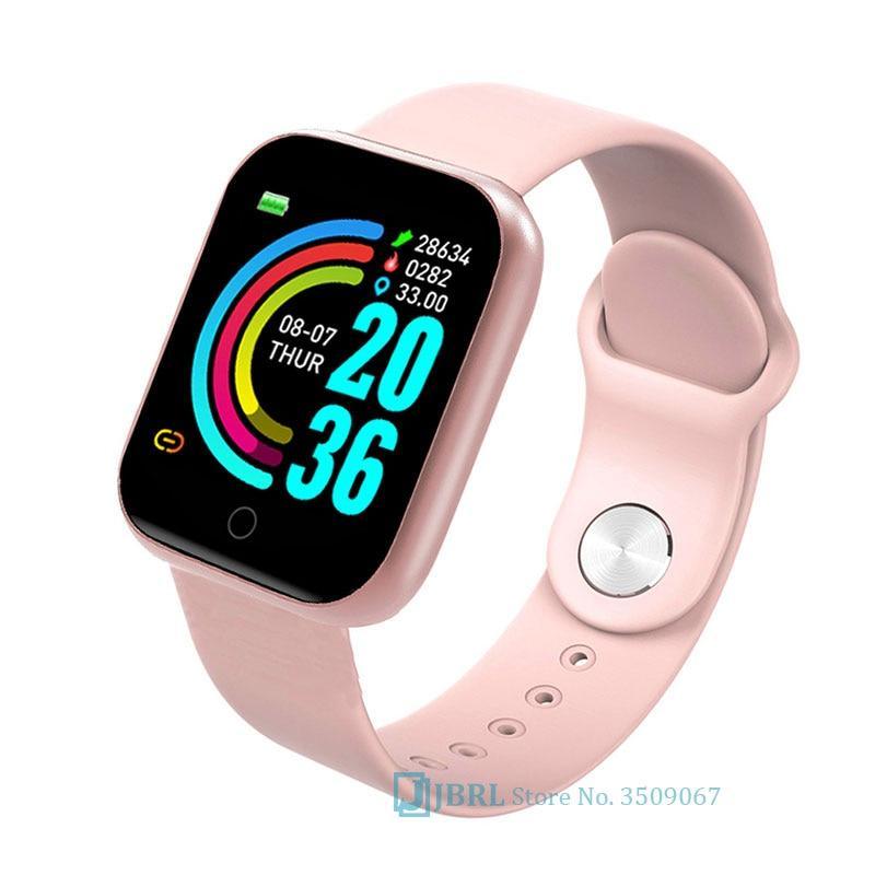 Montre intelligente de luxe, NOUVEAU style, en acier inoxydable, pour femmes et hommes, électronique, sport, bracelet, pour Android IOS, montre connectée carrée