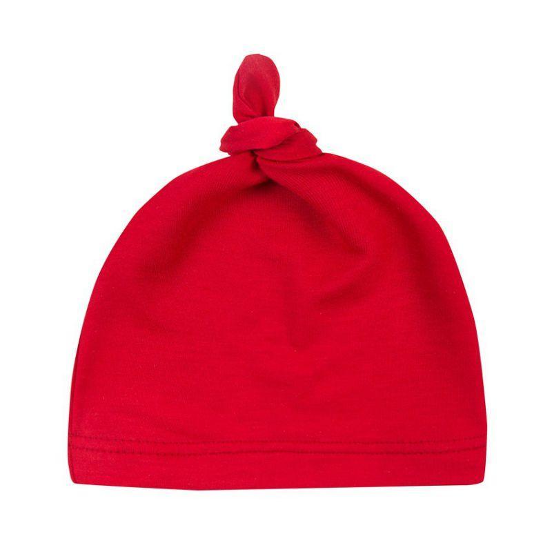 Bébé Nœud Coton Chapeau Printemps Automne Tout-petit Bonnet Casquette Hiver Chaud Couleur Unie Chapeau Enfant