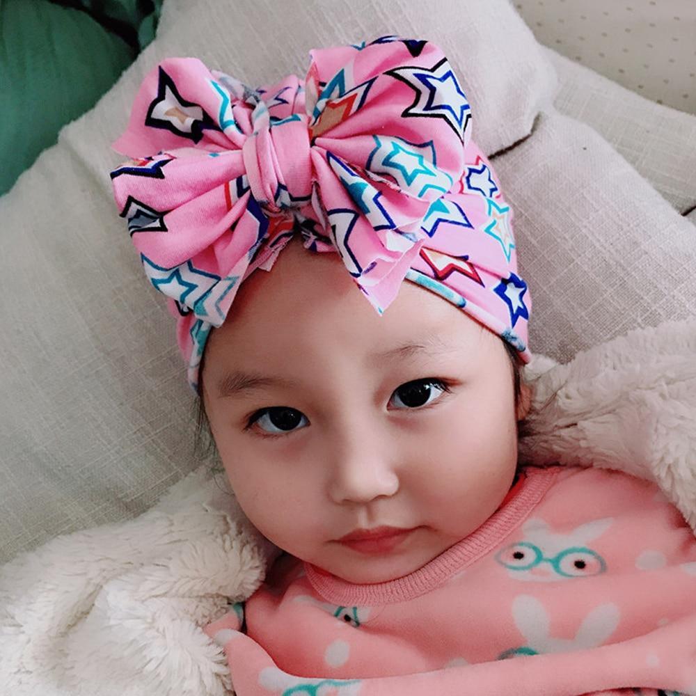 Joli bonnet pour bébé, bonnet doux en coton pour tout-petits, garçon ou fille, avec nœud floral