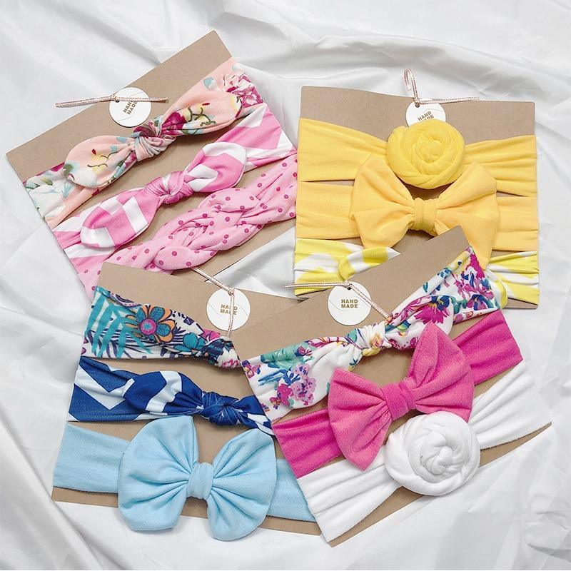 Bandeaux pour bébé pour nouveau-né, bandeau mignon avec nœud et fleur, bandeau élastique pour enfants, cadeaux pour filles, accessoires pour cheveux