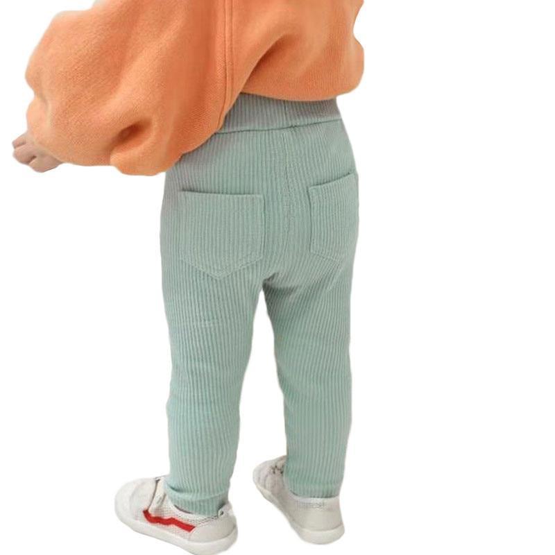 Leggings en coton pour bébé fille, pantalon pour enfants, printemps automne, mode unie, pantalon long pour enfants