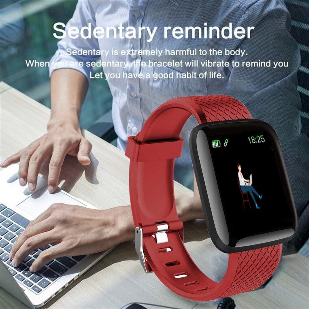 Montres intelligentes Stevvex D13 116 Plus avec moniteur de fréquence cardiaque, bracelets de sport étanches pour systèmes Android