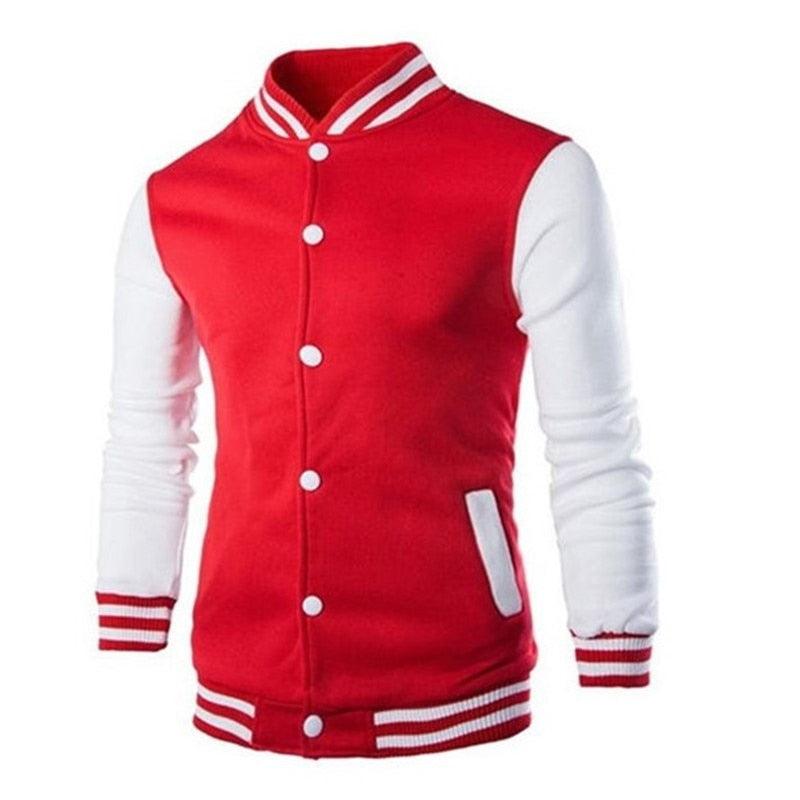Veste décontractée pour homme coupe ajustée, Blouson aviateur pour homme/garçon, Design de mode classique et élégant, Veste universitaire confortable pour homme, Blouson lycée à manches longues