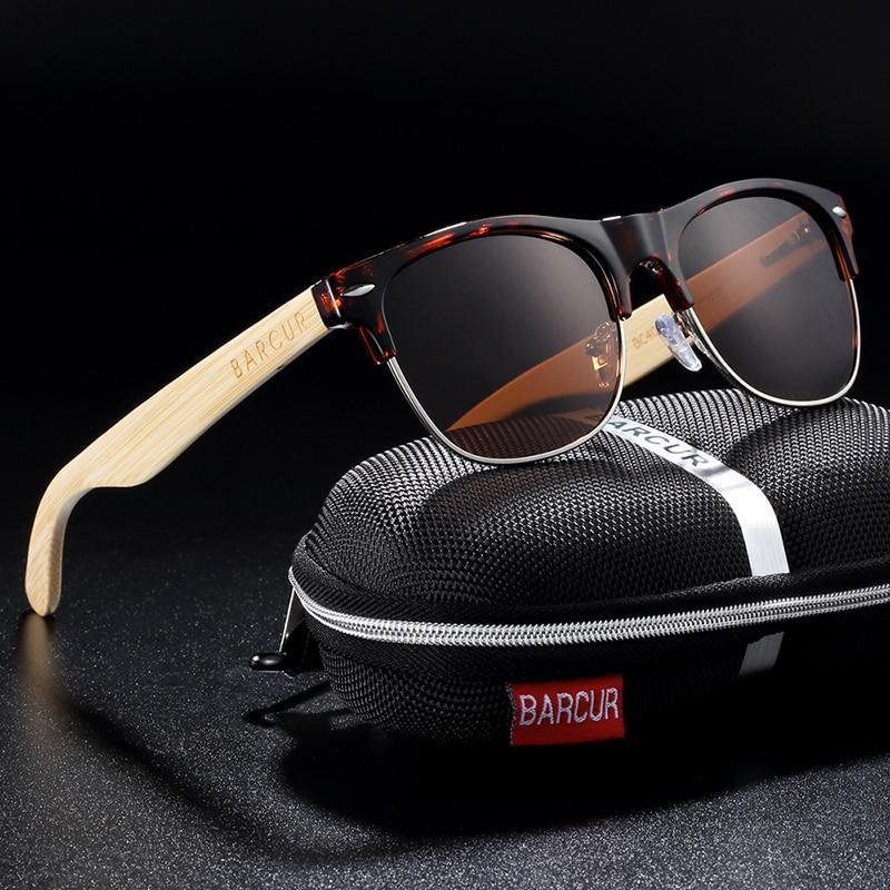 Lunettes de soleil en bambou faites à la main de luxe polarisées modernes et rétro en bois pour hommes et femmes avec protection UV400
