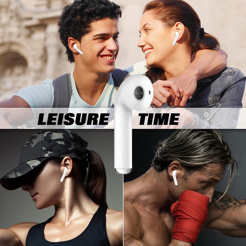 Écouteurs sans fil Bluetooth 5.0 intra-auriculaires pour le sport avec micro pour tous les téléphones intelligents Android et iOS