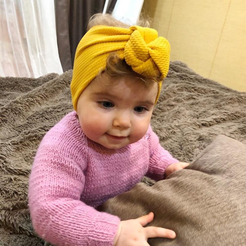 Bandeaux tricotés pour bébés filles, bandeau turban pour enfants et accessoires pour cheveux de filles