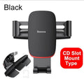 Support de téléphone de voiture avec rotation à 360 degrés pour grille d'aération de voiture / fente CD Support de téléphone portable à gravité en métal