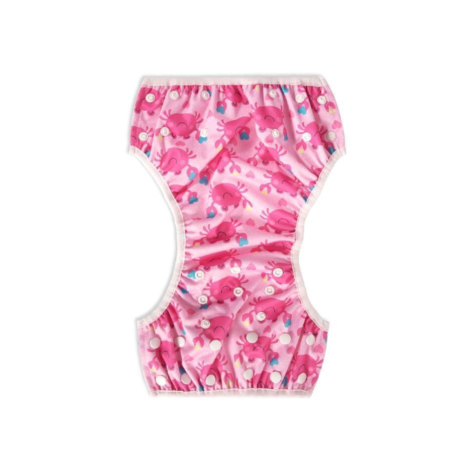 Couches de bain réutilisables pour bébé, maillot de bain de dessin animé pour enfants, culotte de bain d'été ajustable pour bébés