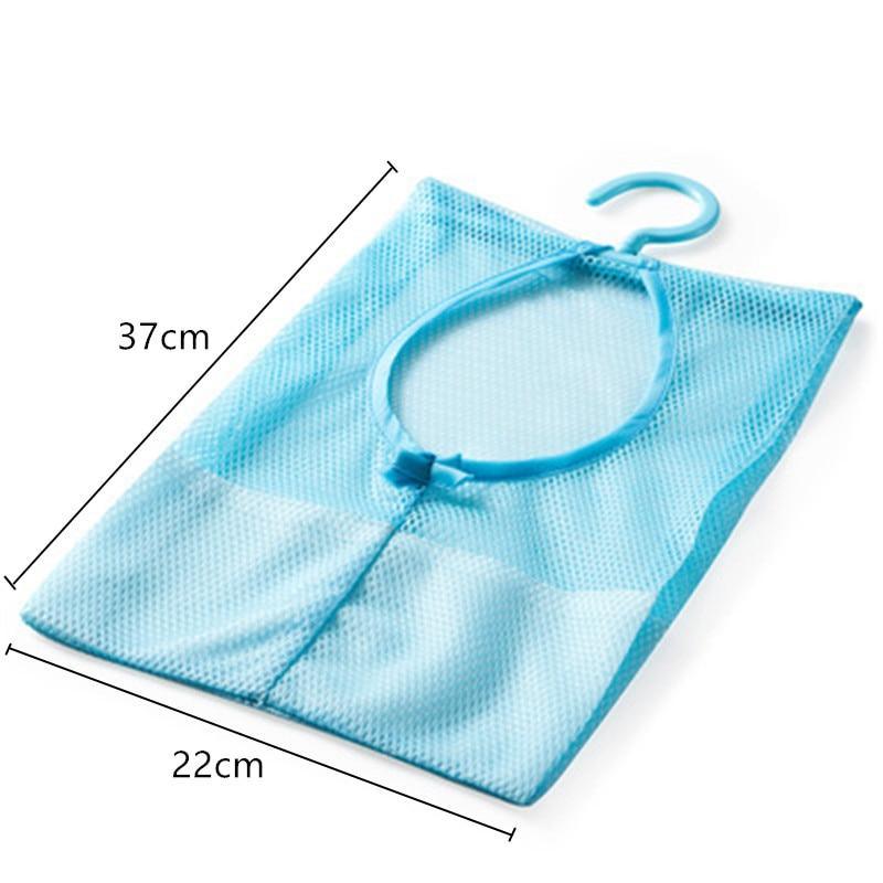 Sacs de rangement suspendus multifonctionnels en maille pour salle de bain, sacs en maille écologiques pour jouets de bain, paniers pour articles de rangement de salle de bain