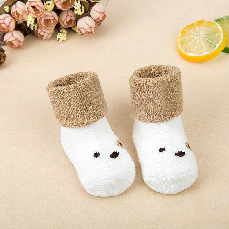Chaussettes de sol antidérapantes durables en coton pour nouveau-né, pour bébé garçon et bébé fille, cadeau parfait pour une fête prénatale