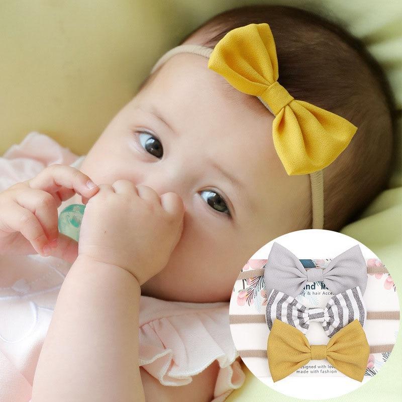 Bandeau Bébé Tendance Fleur Fille Nœuds Couronne Bandeaux Mignons Nouveau-né Bandeaux Accessoires Cheveux Bébé