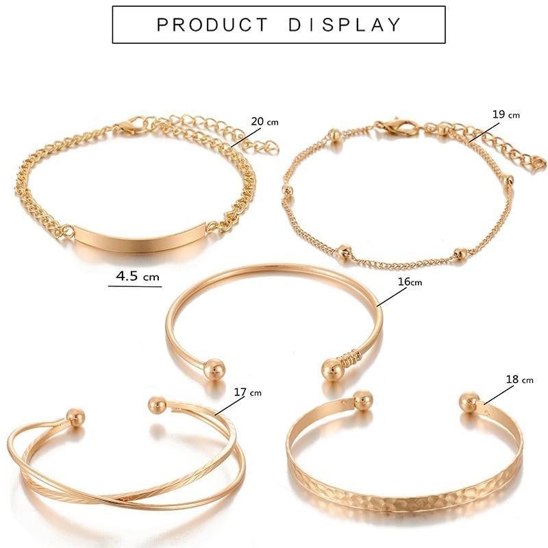 Bracelets Glandes Bohémiens Dorés Pour Femmes Coquillage d'Été Pierre de Cristal Transparente Bijoux de Luxe