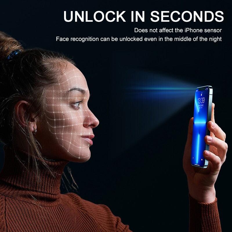 Verre de protection de confidentialité 8K pour iPhone 11 12 13 14 Pro Max XR Verre trempé anti-espion pour iPhone 14 13 12 Film de protection d'écran bord à bord Film de protection d'écran compatible avec les coques