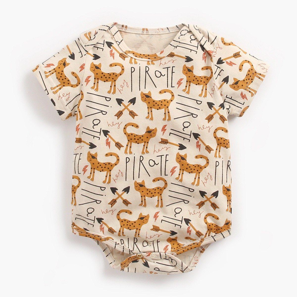 Combinaison de luxe moderne imprimée intéressante pour nouveau-né, vêtements pour enfants, barboteuse pour filles et garçons