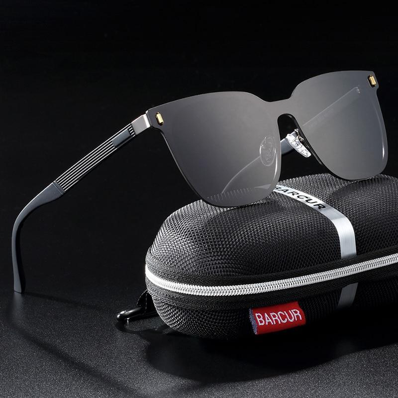 Nouvelles lunettes de soleil carrées polarisées de luxe élégantes pour hommes et femmes avec protection UV400