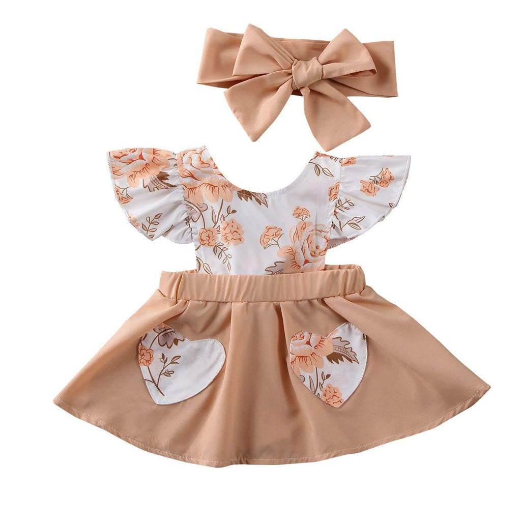 Nouvelle Tendance Vêtements Bébé Fille Designer Robe Princesse Fleur Volants Robe D'été Tenue D'Anniversaire Avec Grand Nœud