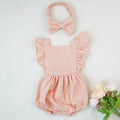 Grenouillères pour nouveau-nés Vêtements de bébé Barboteuse d'été en coton Combinaison une pièce Douce et élégante de style moderne