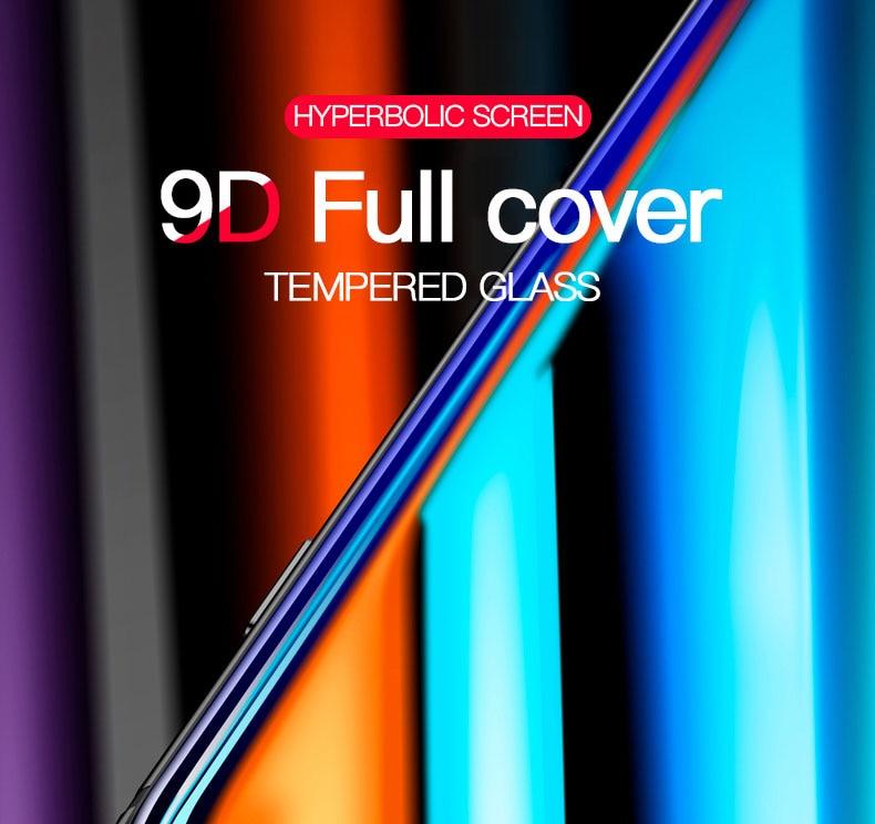 Verre Trempé Incurvé 9D pour iPhone 7 8 6 6S Plus SE, Protecteur d'écran en Verre pour iPhone 8, iPhone 7 Plus, iPhone 8 Plus, Film Protecteur en Verre Trempé